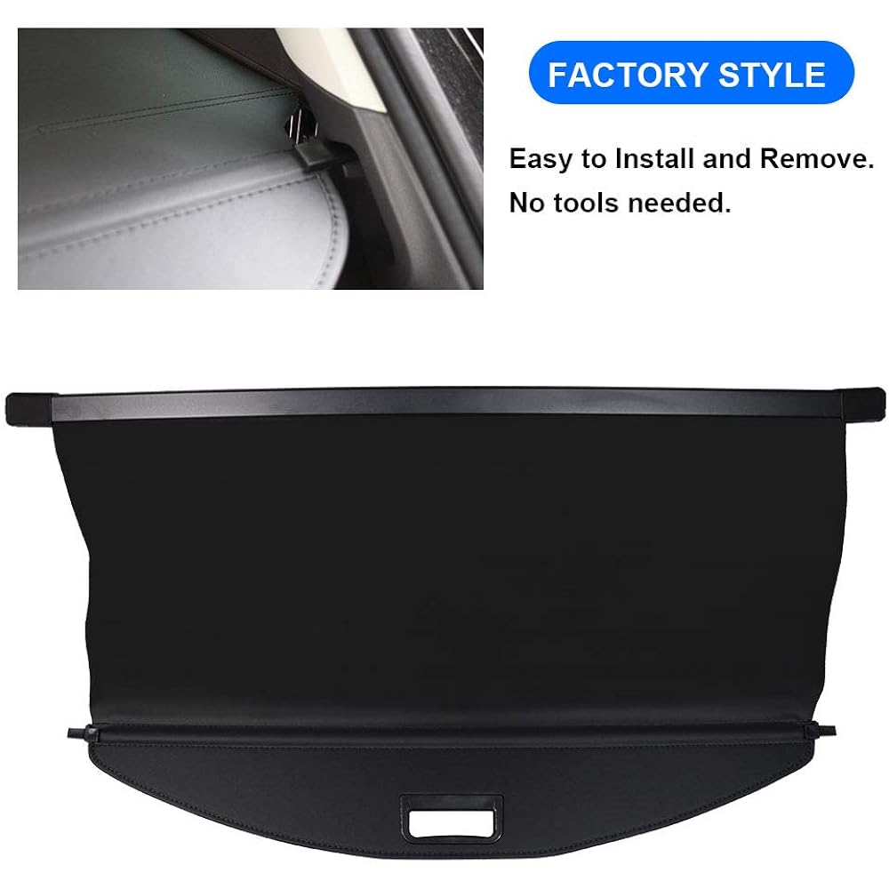 BOPARAUTO Cargo Cover Jeep Cherokee Accessories Waterproof 2019 2020 2021 Rear Trunk Shade Cover