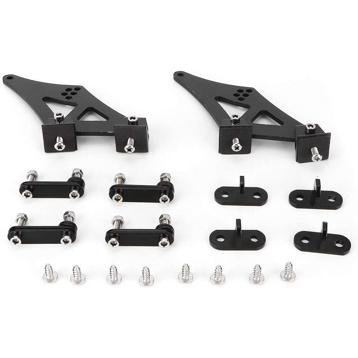 QIILU Spoiler Leg 5 inch Universal Car CNC Aluminum Alloy Rear Wing Trunk Racing Tail Spail Leg Mount Bracket