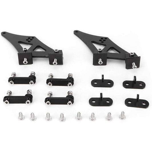 QIILU Spoiler Leg 5 inch Universal Car CNC Aluminum Alloy Rear Wing Trunk Racing Tail Spail Leg Mount Bracket