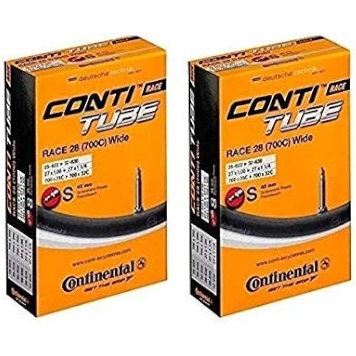 Set of 2 Continental Tube Race28 Wide 700×25-32c Presta 42mm Presta [Parallel Import]