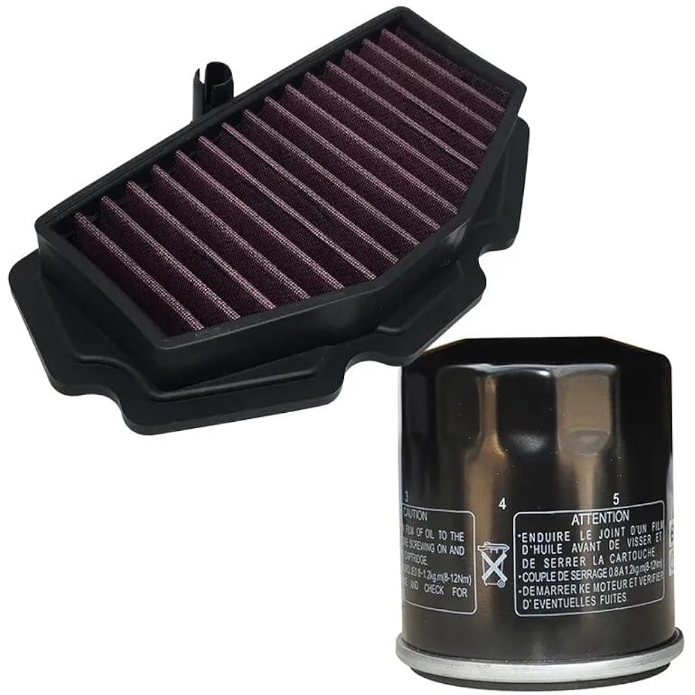 Motorcycle Filter Kawasaki EN650 Vulcan-S 650 2015-2022 EX650 Ninja 650 2017-2022 (Size : Air oil filtre)