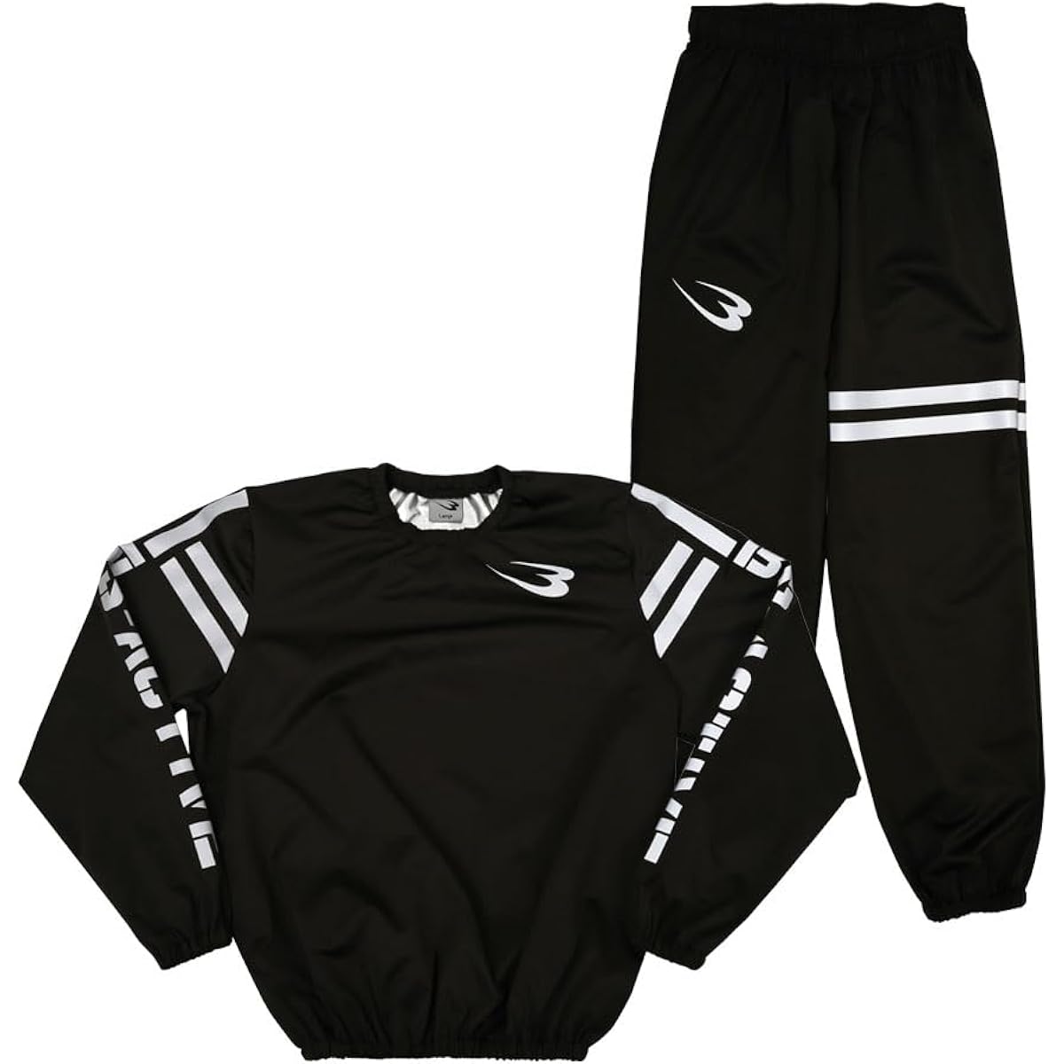 [BODYMAKER] [BURN-SUIT] Sauna suit athlete set-up suit boxing training running walking detox hot yoga slimming jogging fat burning sauna suit weight loss sweating diet unisex warm-up suit top and bottom set set-up