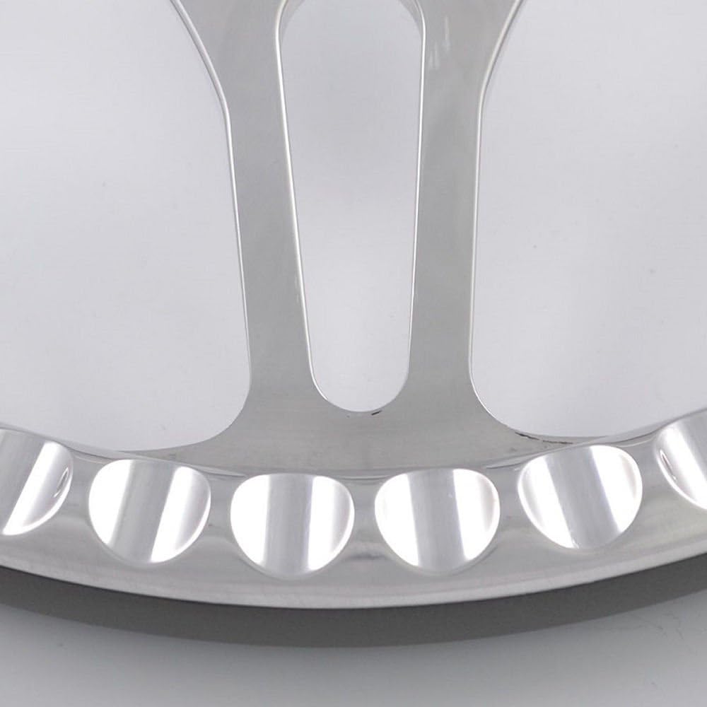 14 -inch glossy billet handle black half wrap horn button