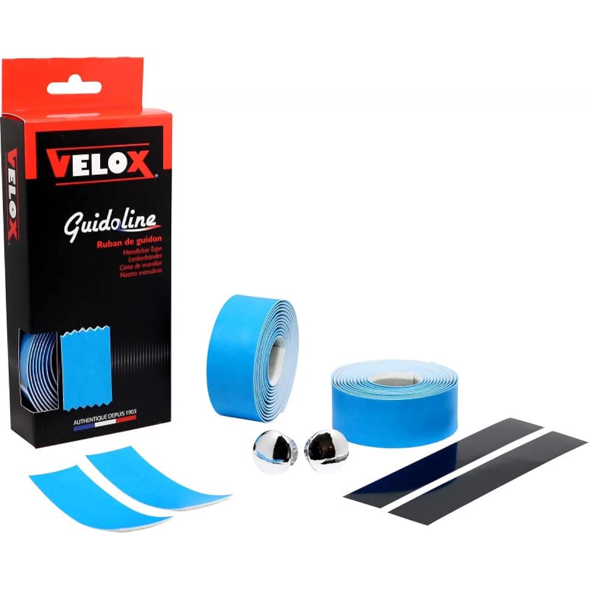 VELOX CLASSIC GRIP Leather-like Bar Tape Sky Blue G303K08