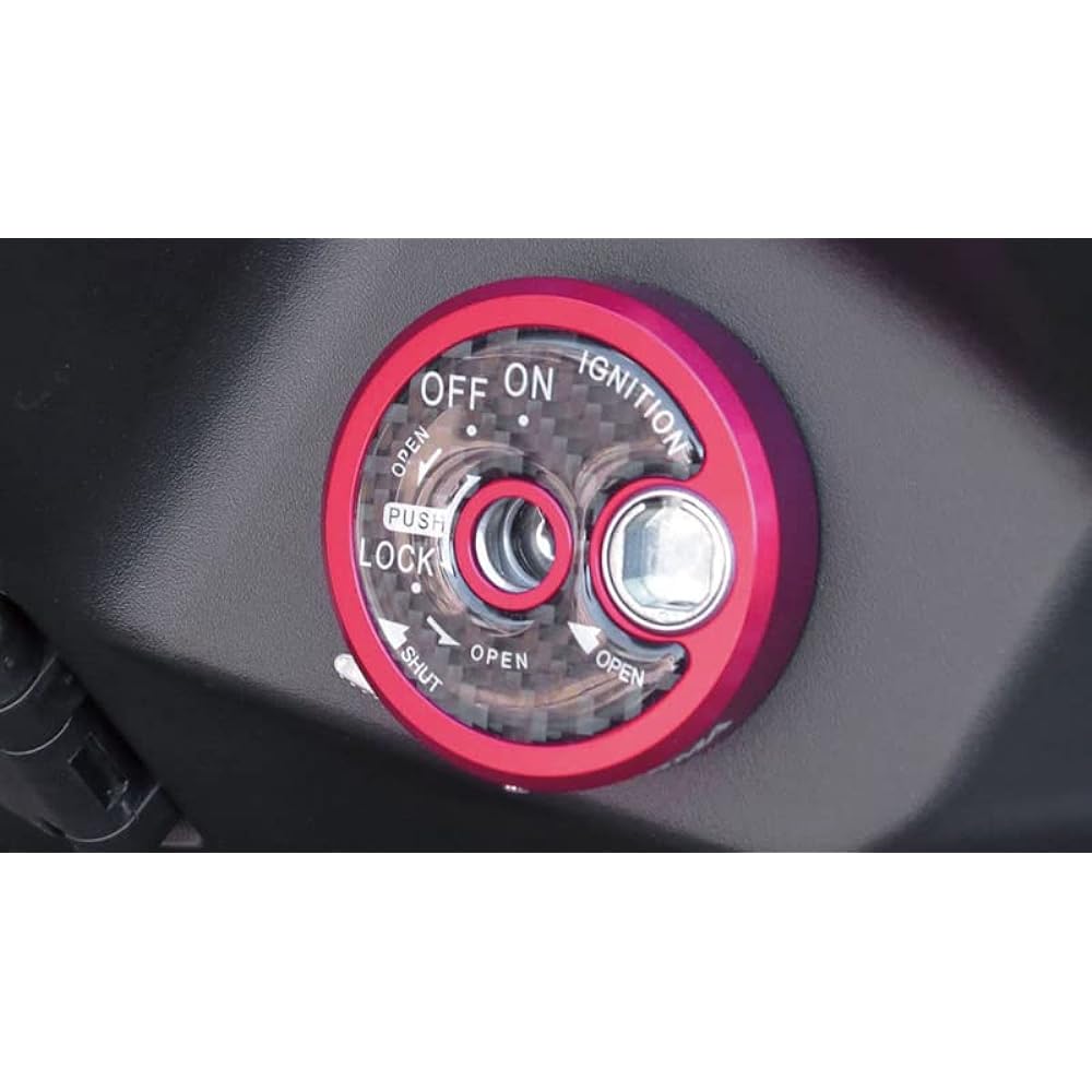 Kijima Motorcycle Bike Parts Key Cylinder Cover CNC Red Cygnus X-FI(28S/1YP) 208-3088