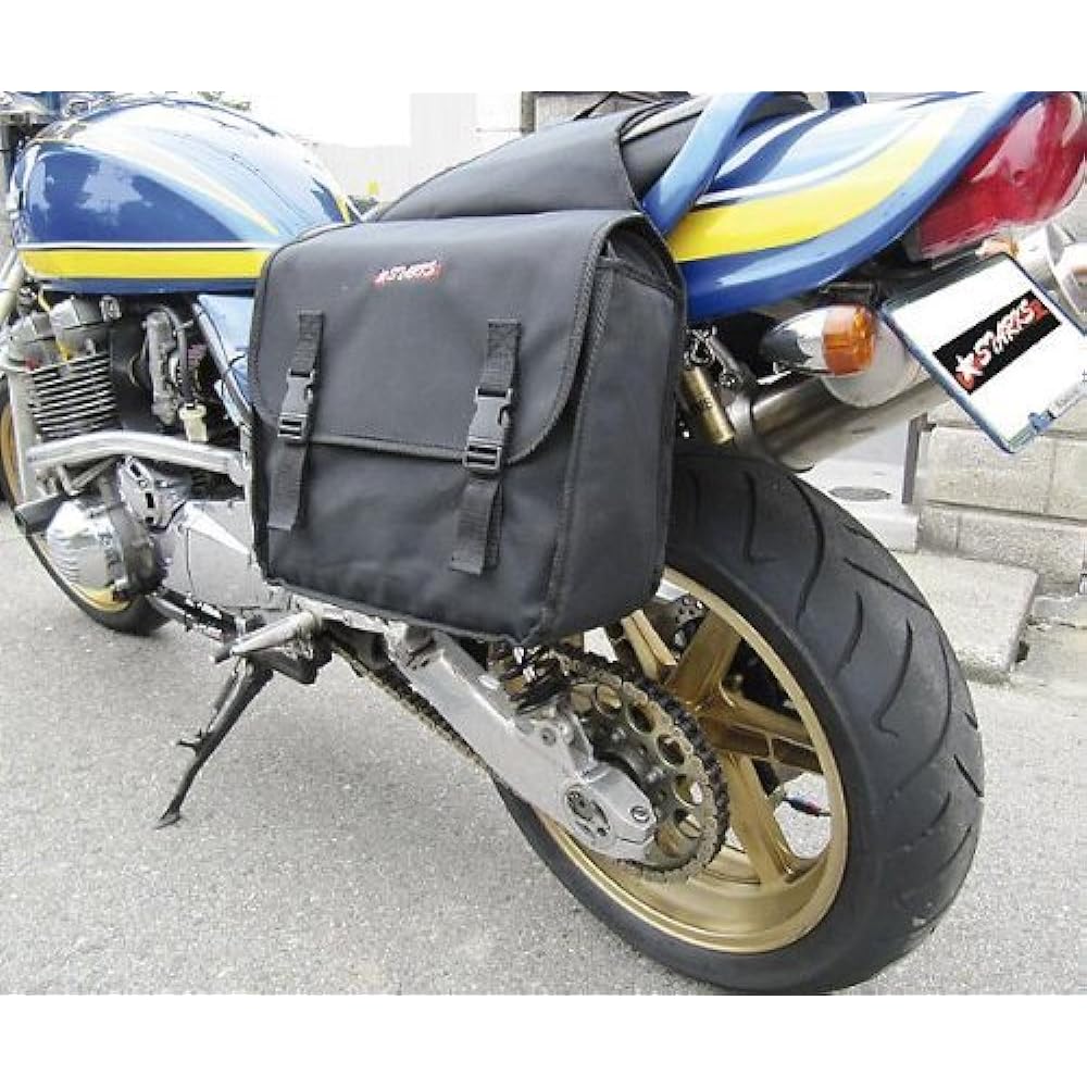 STARKS saddle bag (side bag) Installation width can be adjusted with double flaps!