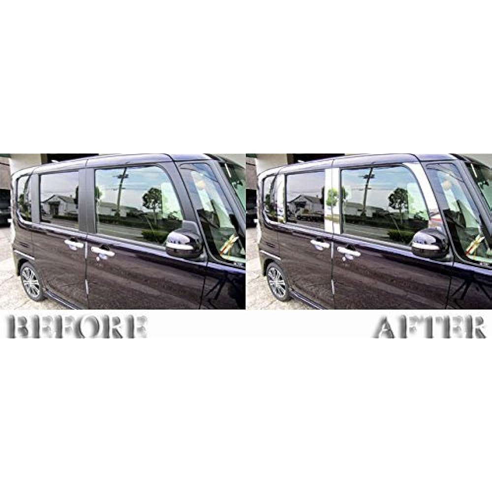 BRIGHTZ Tanto LA600S LA610S Super Mirror Stainless Plated Pillar Panel Visor Useful 12PC [PIL-SIL-242] LA LA600 A600 LA610 A610 610 15013