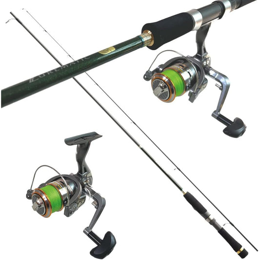 Fishing equipment TEN sea bass fishing set all-in-one (SEABASS sea bass rod spinning reel with line, lure fishing, boat sea bass, sea bass fishing)