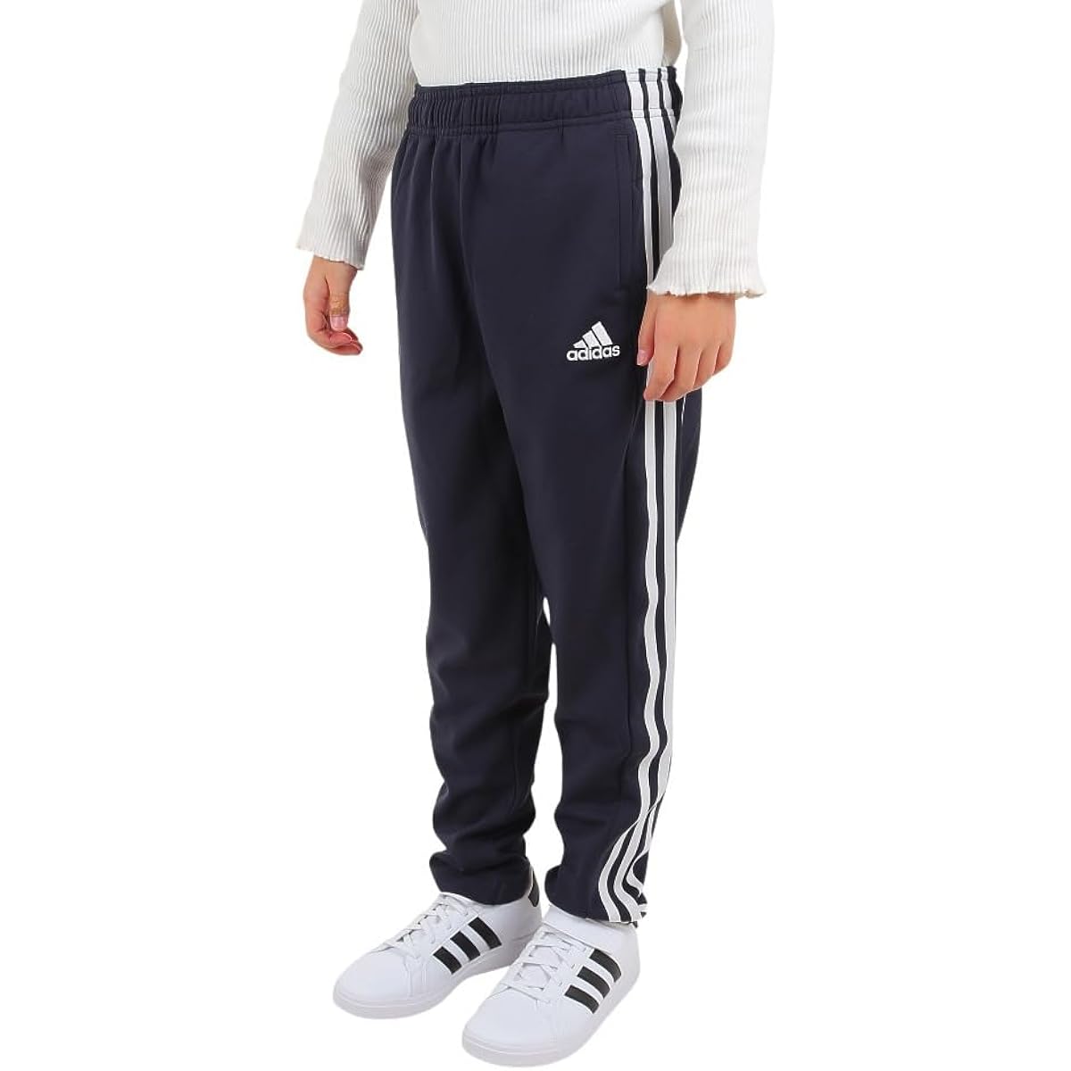 [Adidas] Jersey Bottom Kids 3 Stripes Double Knit Track Pants BUH32
