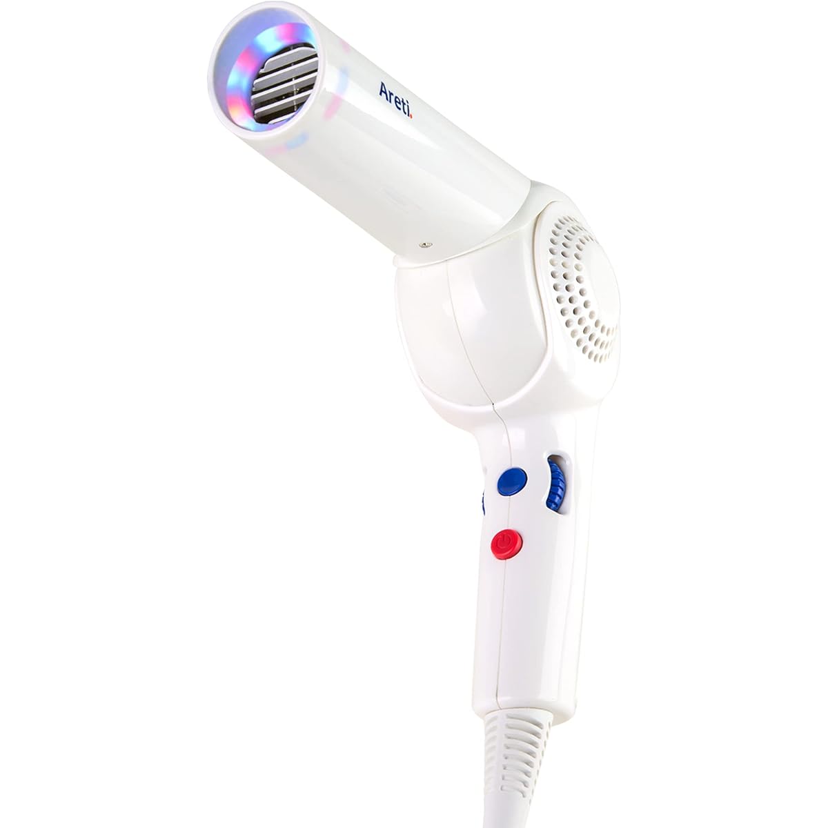 Areti Hair Dryer Light LED Hair Care Large Air Volume Negative Ion International Compatible d1621WH Kozou