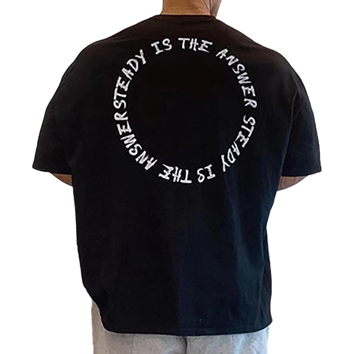 [KULIXI] Gym T-shirt, Men's, Stretch, Short Sleeve, Fitness, Training, Muscle Training, Sports, Stylish, Oversized, Round Collar, Half Sleeve, DX5204