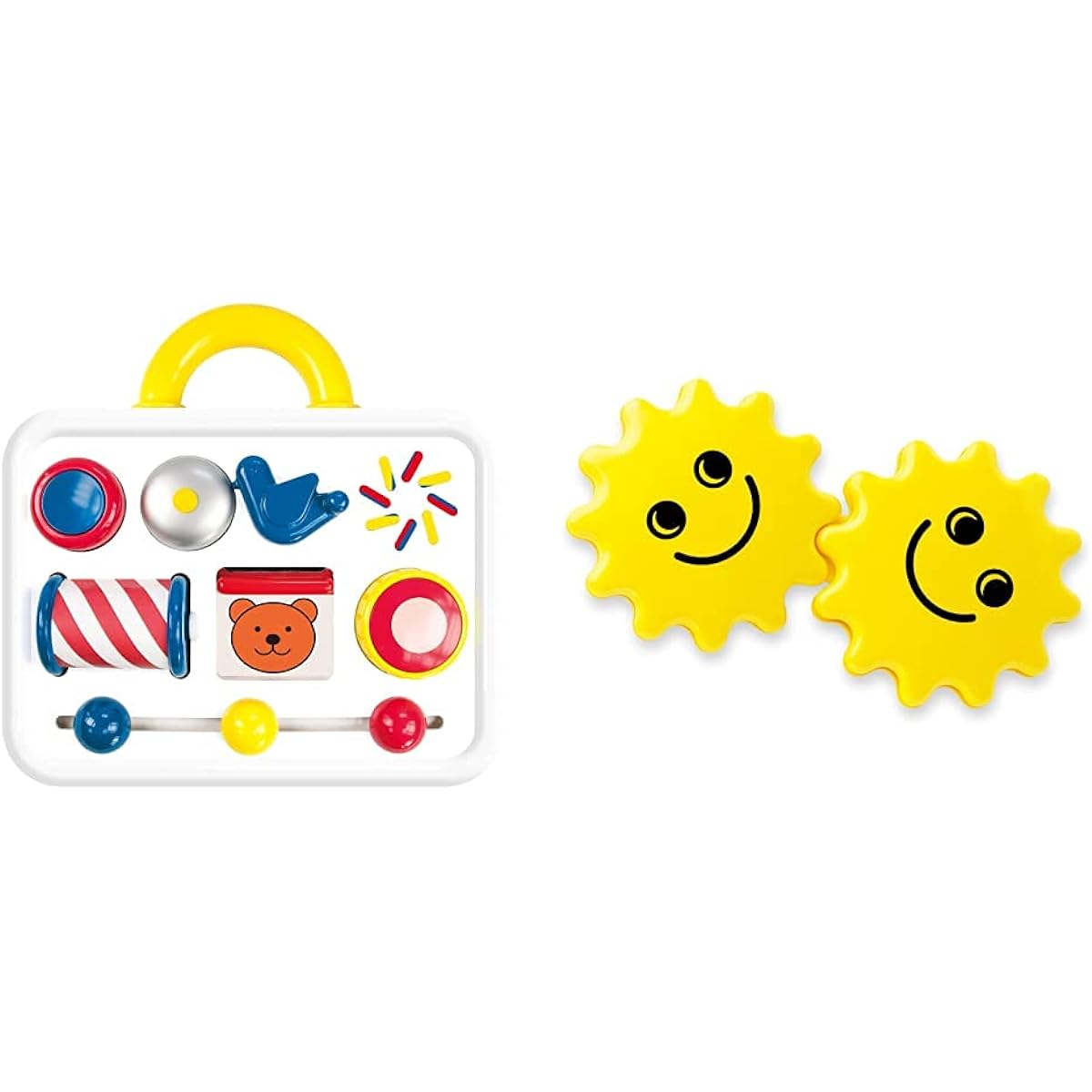 Bornelund Ambitoys Activity Case Around 6 Months AM31103J & Ambi Toys Twin Rattle Around 6 Months AM31133J [Set Purchase]