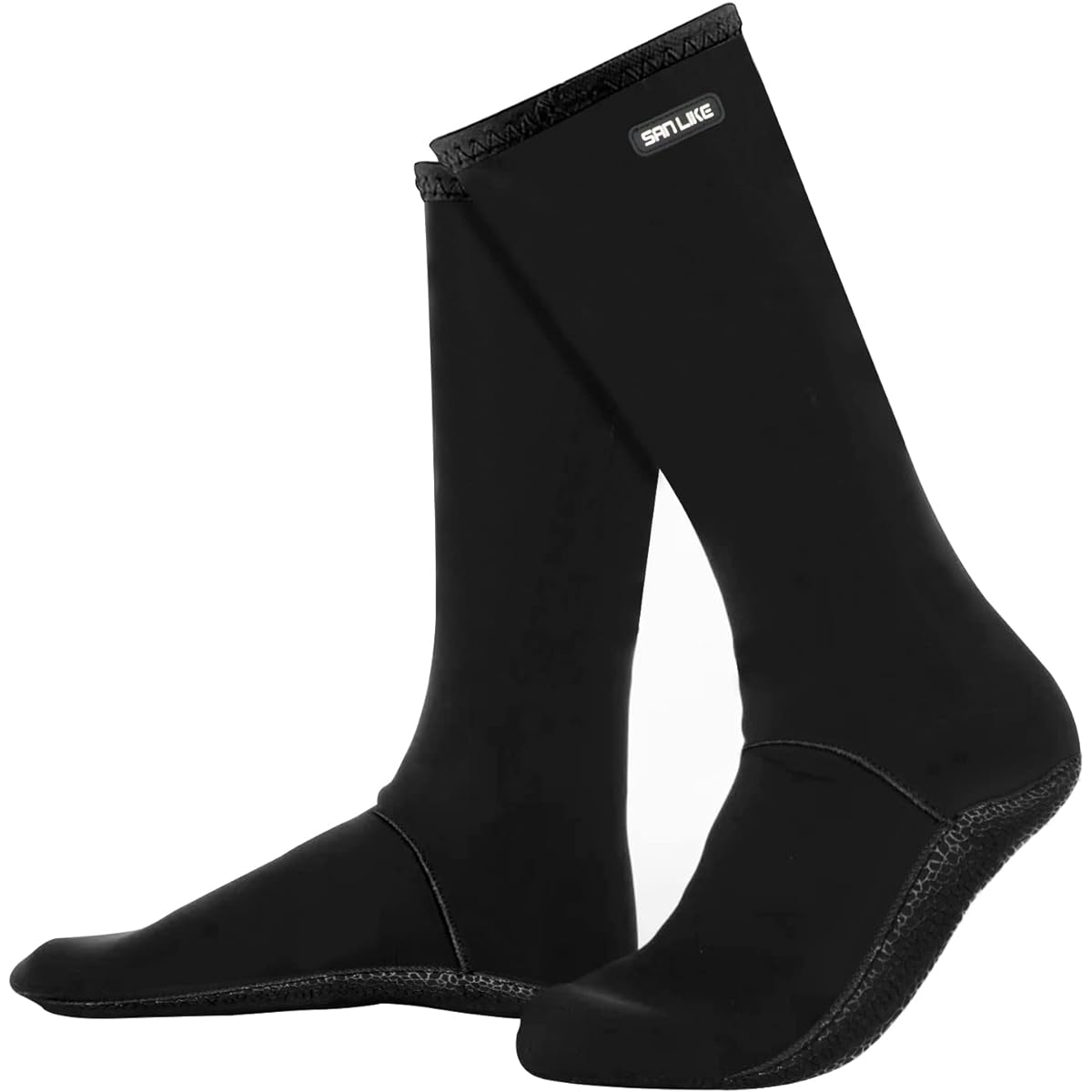 SANLIKE Waterproof Socks, Waterproof Socks, Waterproof Socks, Waterproof Socks, Fishing, Marine Socks, Waterproof, Neoprene Socks, Diving Socks, Can Be Weared by the Water, Cold Protection, Breathable, Anti-Slip, Mountain Climbing, Outdoors, Black, Compl