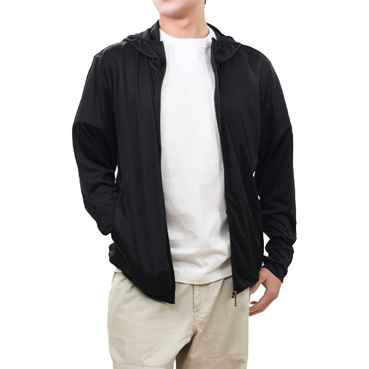 [IMPACTORY] Water-absorbing, quick-drying, contact cooling hoodie, UV protection, smooth and comfortable, soft to the touch, stylish 233005I