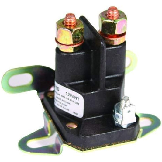 435-431 Starter Solenoid, Single Pole (Chassis Ground) Pole Style, Unique Terminal Post and Sleeve Will Accommodate Both 5/16" and 1/4" Terminal Eyelets