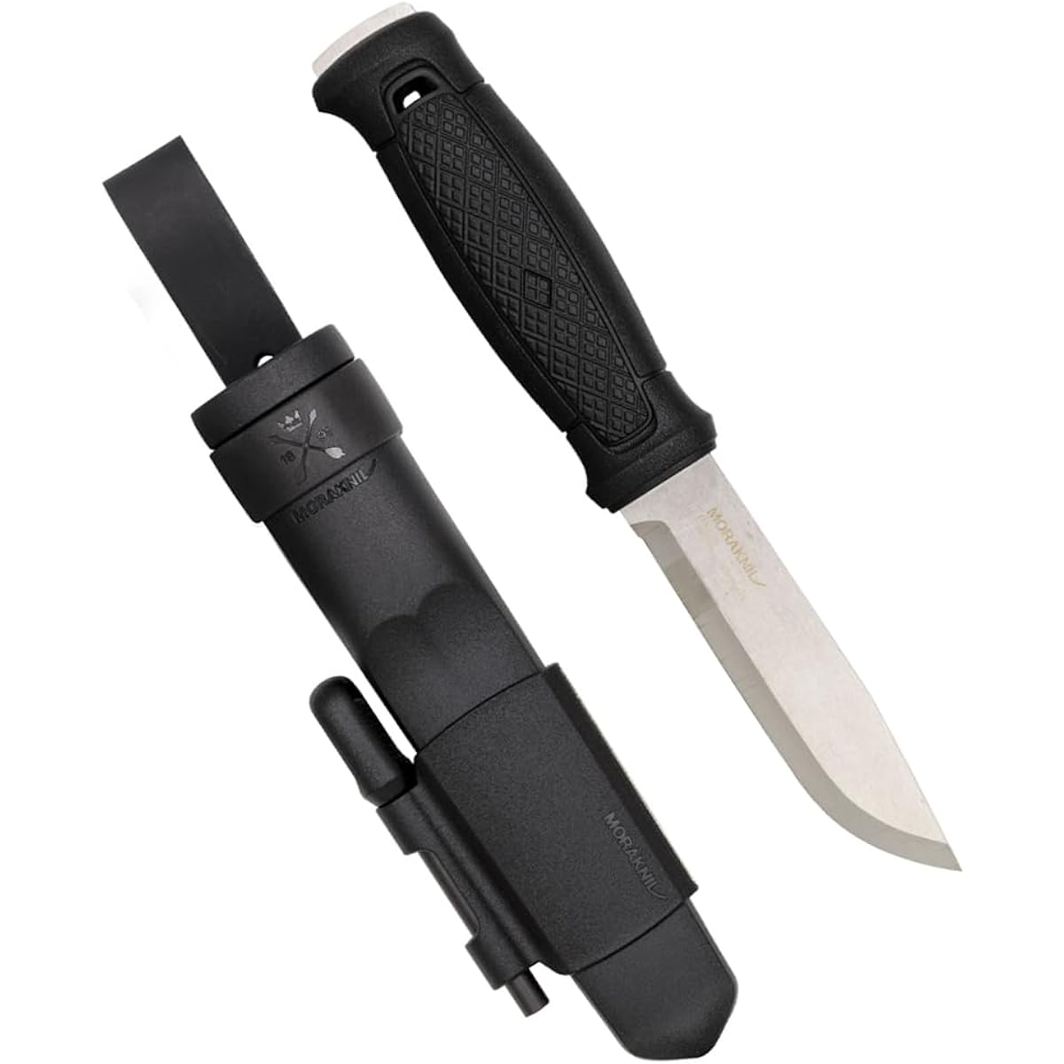 Morakniv Garberg Survival Kit Stainless Steel Blade Thickness 3.2mm Full Tang Knife for Wood Chopping Fire Starter Included
