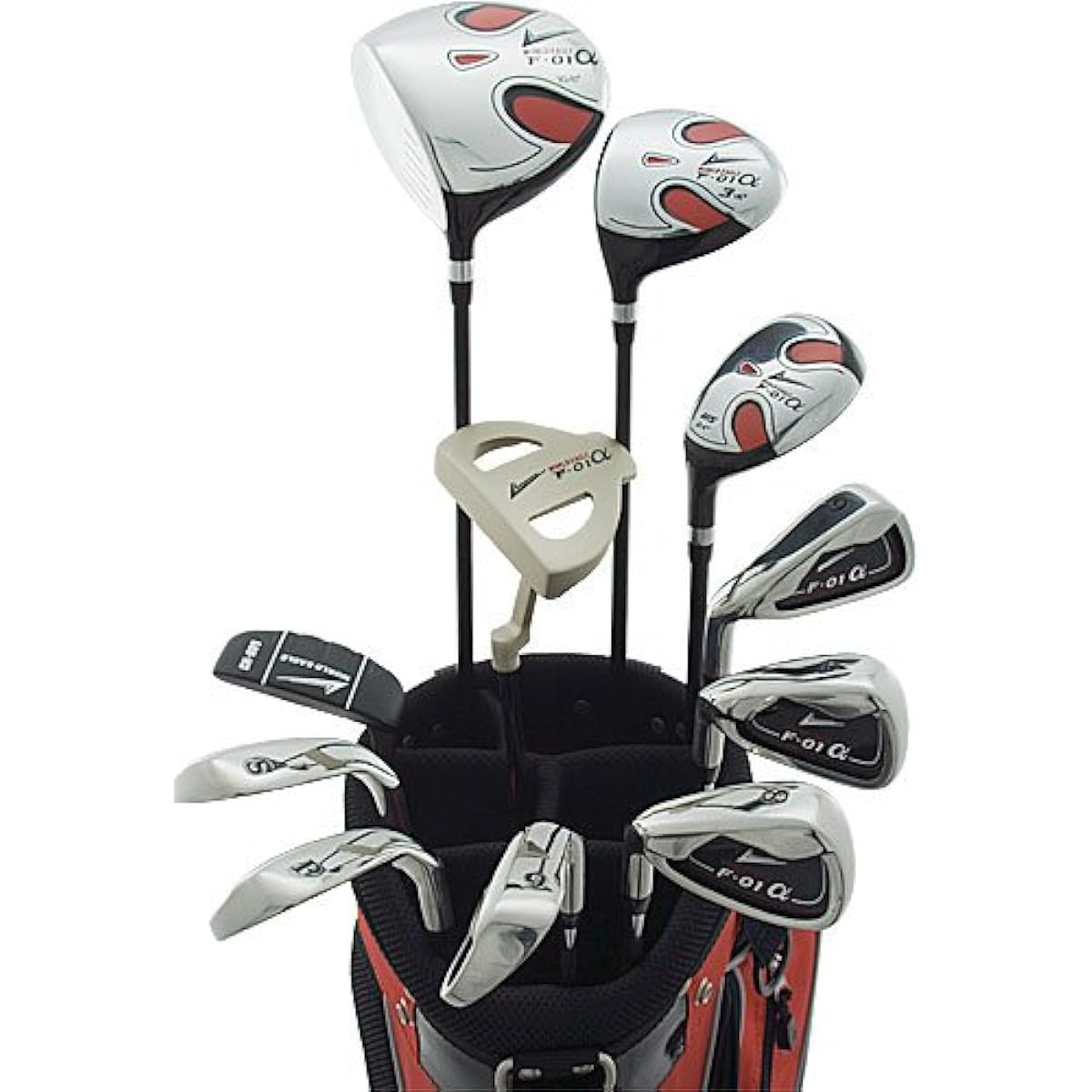 World Eagle F-01α Men's Golf Club Full Set Red Bag Ver. Left Flex S WE-J-F-01-MLH-RD