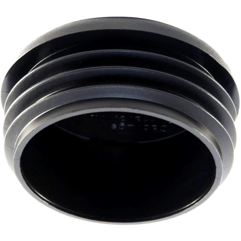 SBD 2-Pack 1 3/4" Round Cap Plug - Roll Cage Cap Bumper Plug Durable Heavy Duty Black LDPE Plastic | Protects Against Dirt, Mud, and Debris |