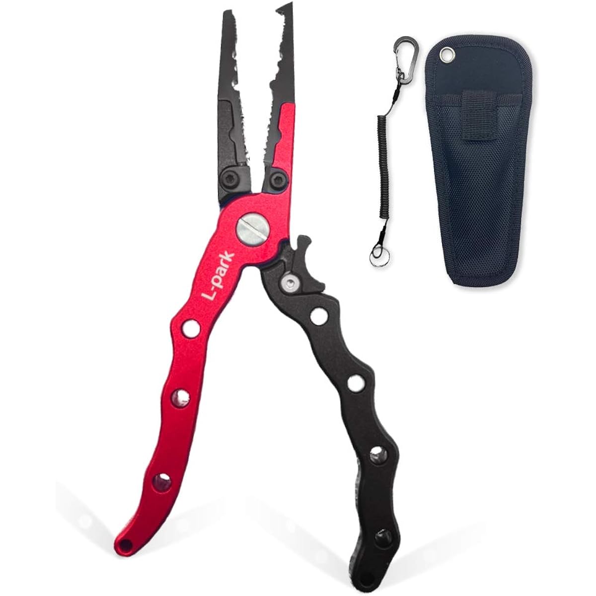 L-park Fishing Pliers [Easy to hold] Fishing pliers Lightweight aluminum material that won't rust even in the sea Born from reviews from fishing enthusiasts 2 colors each