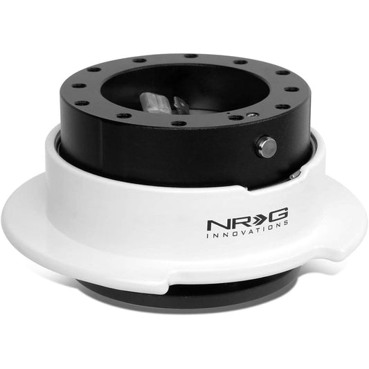 NRG Innovations SRK-250BK-WT Quick Release Kit (Body Color Select) / White Ring with Fingergo