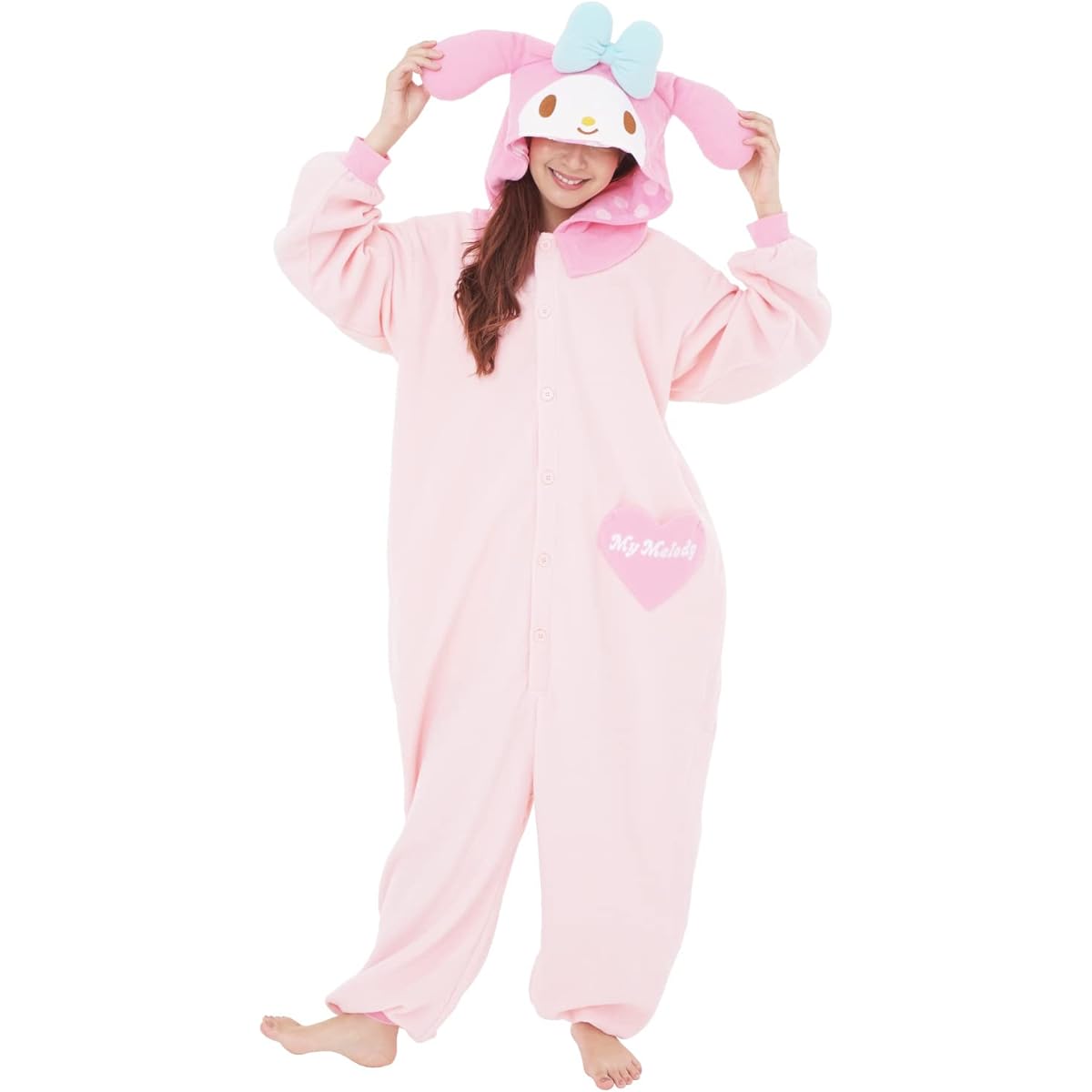 SAZAC Character Fleece Kigurumi Free Size Sanrio My Melody