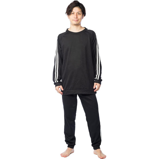 [Y's factory] Sweatshirt Top and Bottom Set, Thin, Large Size, Men's, Women's, Long Sleeve, Long Pants, Setup, 2 Lines