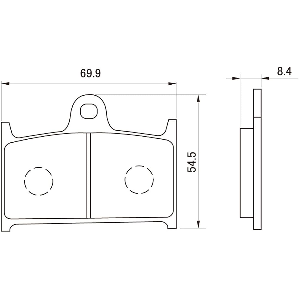 Daytona Motorcycle Brake Pad Red Pad (Semi Metal Pad) GSX-R1100 (89-92) RF900R (96-99) GSXR400R (90-95) etc. 79819 Thread No.: 35