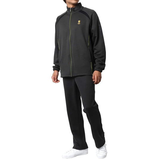 [Keith] Men's Jersey, Top and Bottom Set, Room Wear, Top and Bottom Set, Long Sleeve, Pants, Sportswear, Sweat Absorbent, Quick Drying, Antibacterial and Deodorizing Tape