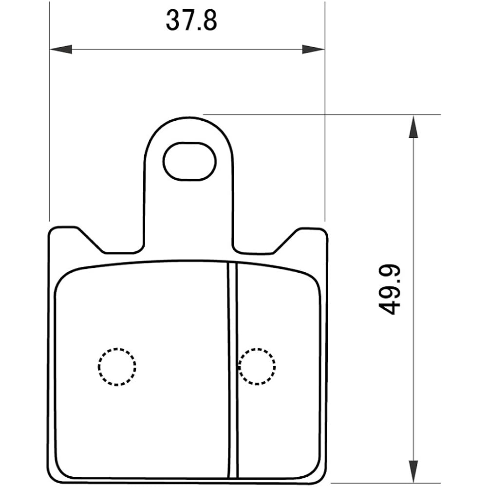 Daytona Motorcycle Brake Pad Golden Pad