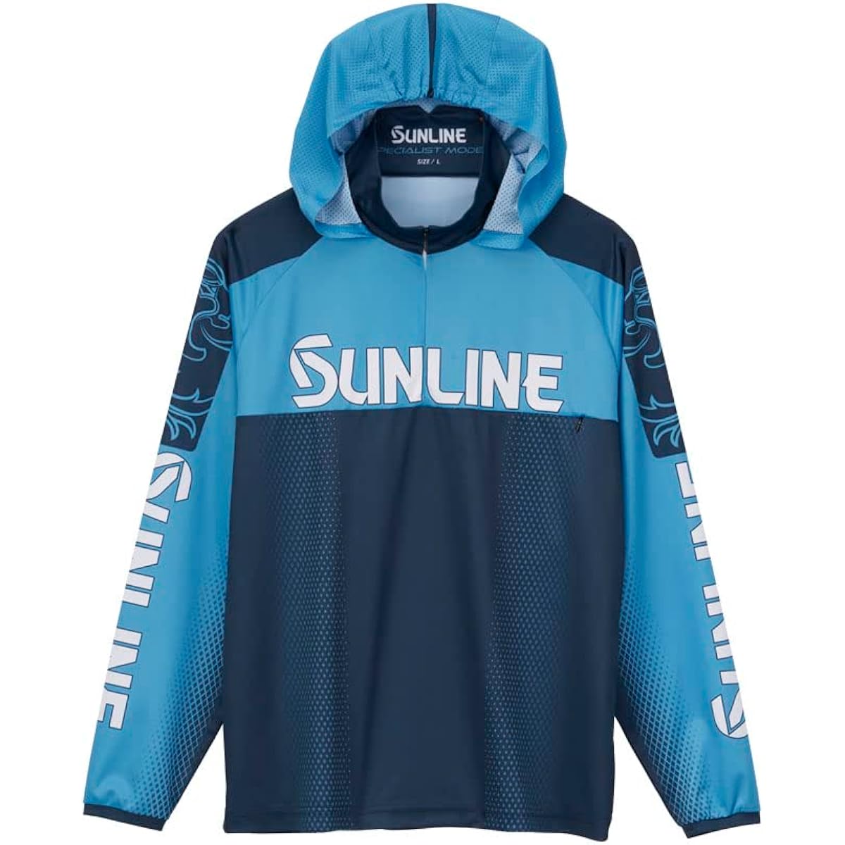 [Sunline] Fishing Tackle PRODRY Hoodie (Long Sleeve) Men's Blue
