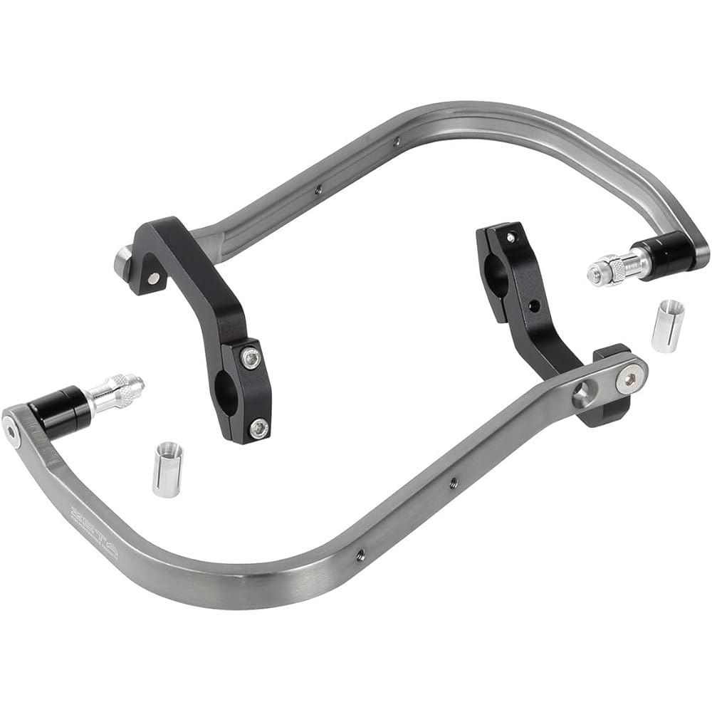 [Zita Racing] Adventure Armor Hand Guard Titanium Color Standard Diameter (22.2mm) For Bars Compatible Handlebar Inner Diameter (Φ13.5~19mm) High Rigidity Aluminum Alloy Protection Off Road Dirt Freak Dirtfreak ZE72-6003