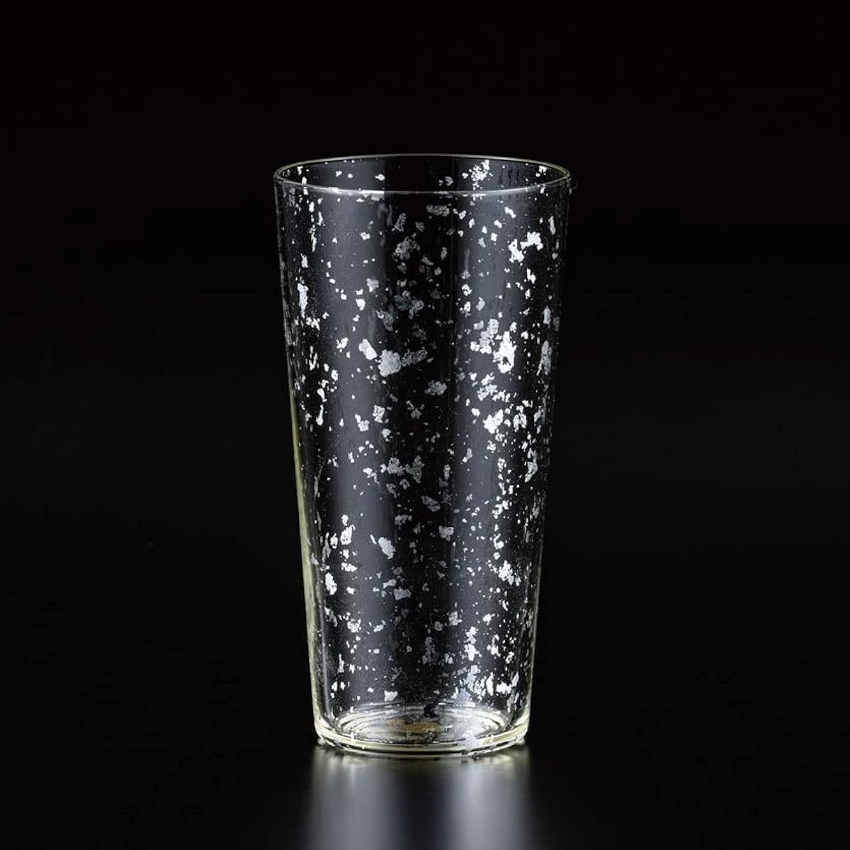 [Hakuichi Japanese paper wrapping] Stardust beer glass silver