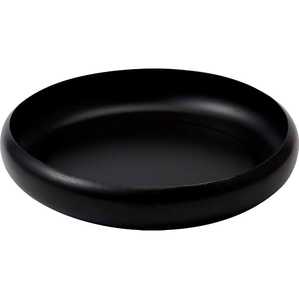 Ovject Camping Outdoor Made in Japan Dish Deep Plate Large Bowl Plate Enamel Heat Resistant Oven Direct Fire OK 30cm Matte Black O-EBL30-MBK