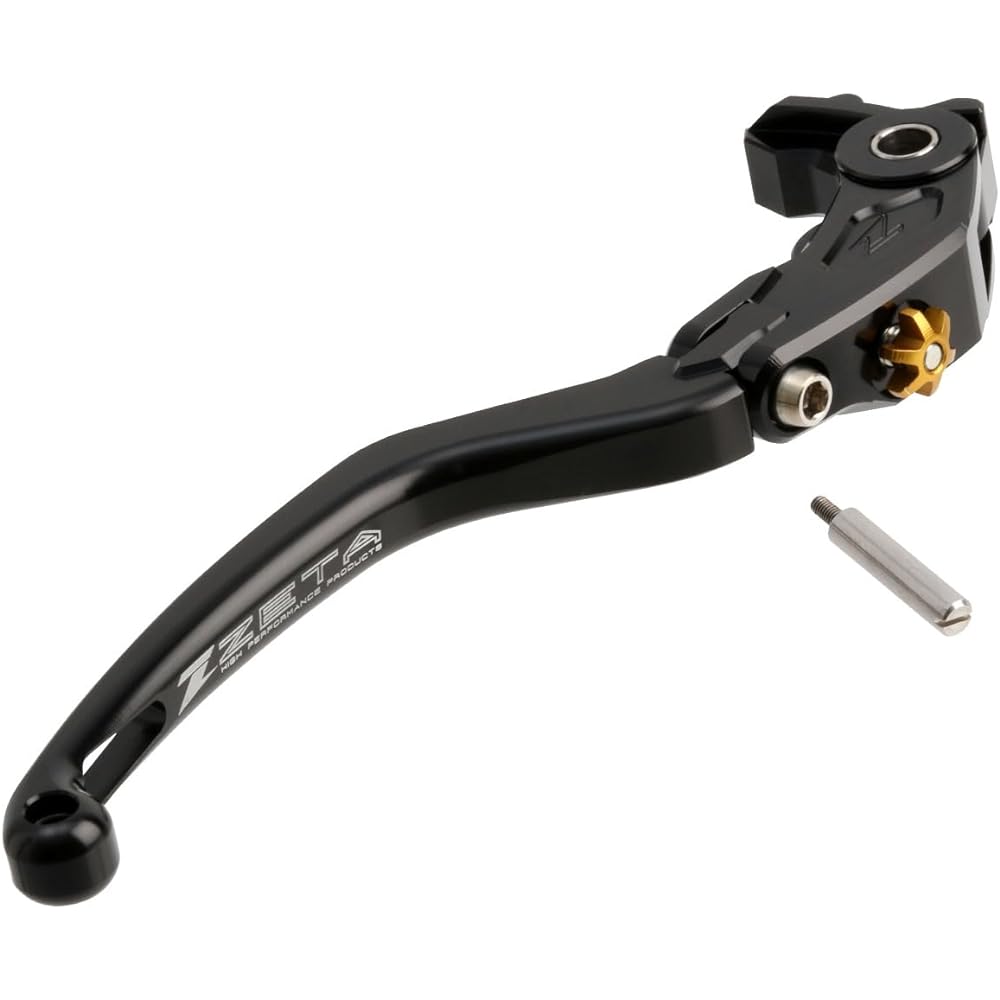ZETA RACING Pilot Lever Brake Black CBR1000RR-R, CBR1000RR, CBR600RR, CB1000R, HAWK11, ZX-10R, ZX-6R, Z1000, Ninja1000, Z900RS...etc. Foldable High Strength Aluminum Alloy Lever Position Adjustment (Approx. 20 Stage) Automatic lever return system Dirtfre