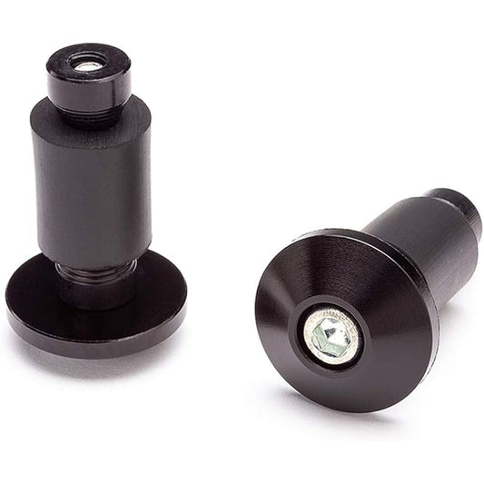 Auto Bibar End Wait CNC Billet Aluminum -Black 7/8 inch handlebar