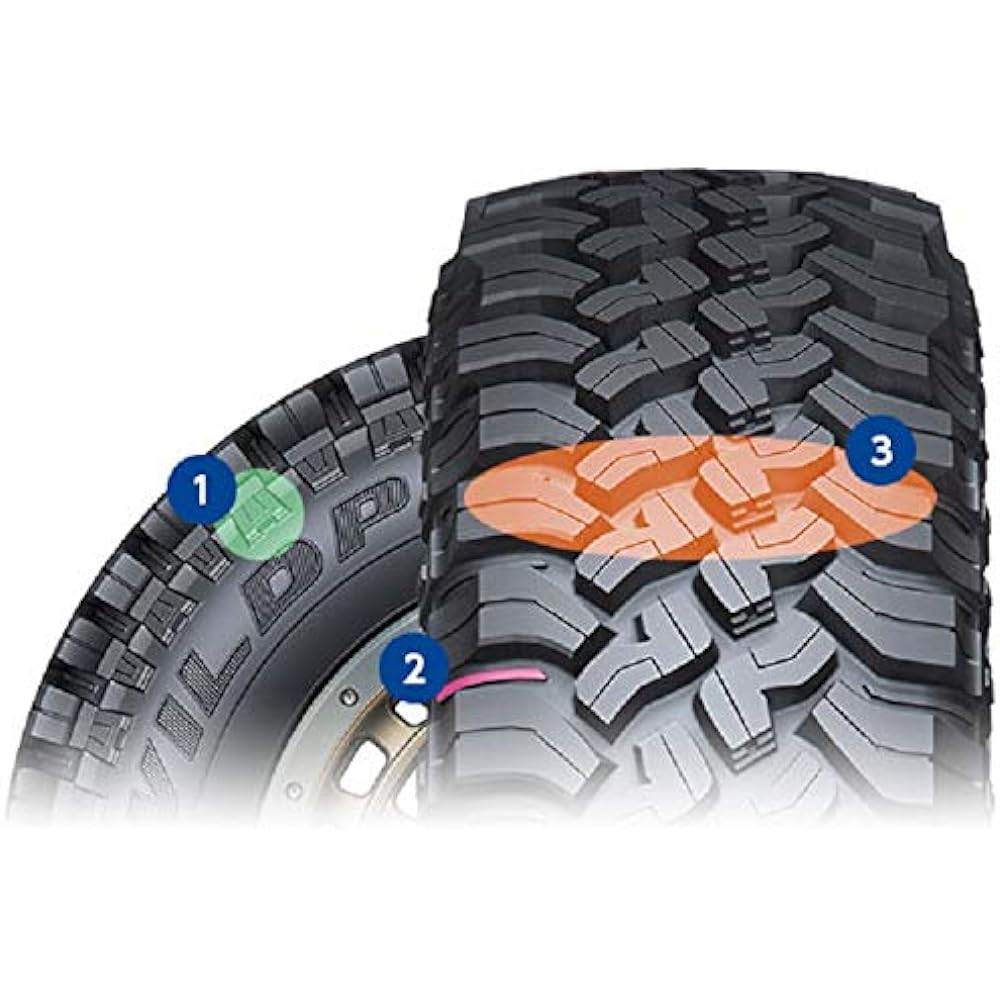 FALKEN Wild Peak LT245/75R 16 inch 4×4 mud terrain tire WILDPEAK M/T01 mud/dirt/rock type 1 piece