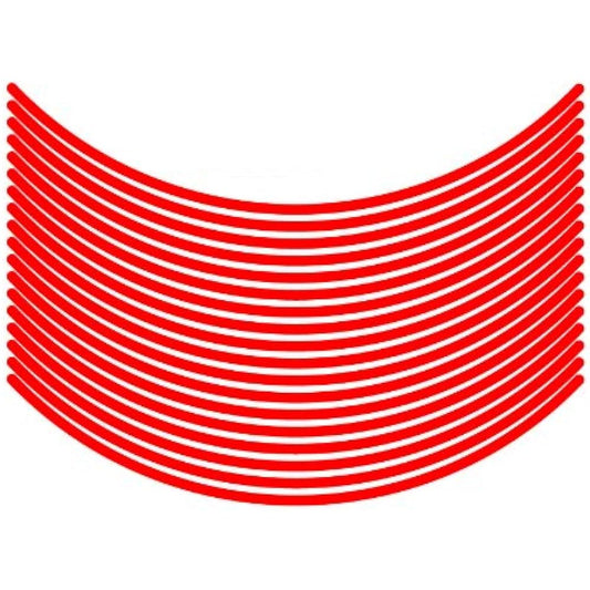 MDF Rim Stripe Solid Type Red [No Text Plain] 6mm Width 17 inches RIM-6M-RD-17N