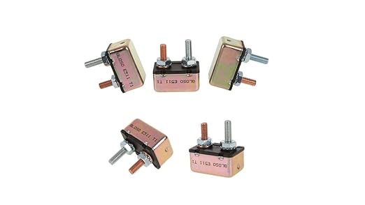 GLOSO E511 Stud Type Circuit Breaker Auto Reset (T1) Harley Davidson Bracket 5 Packs (30A)