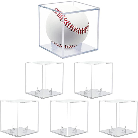 AZNABLE Signed Ball Case Baseball Collection Case Signed Ball Acrylic Set of 6