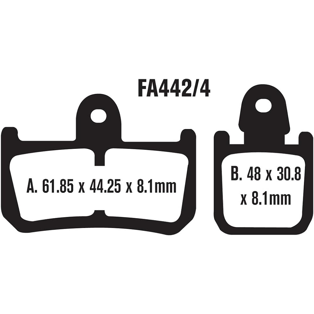 EBC BRAKES EBPCK1007 COMPLETE DOUBLE-H SINTERED Brake Pad replacement kit