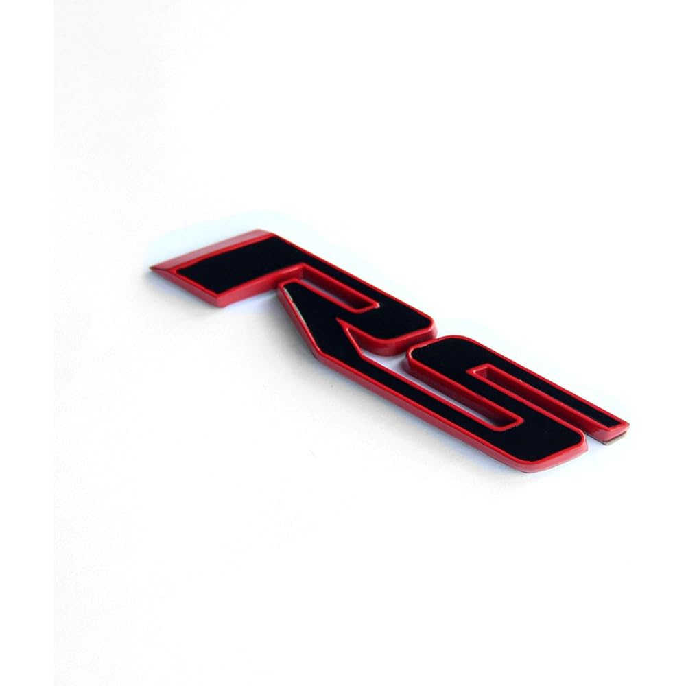 YOAOO OEM RS Emblem Badge 3D Camaro Series Red Frame Red Line 1