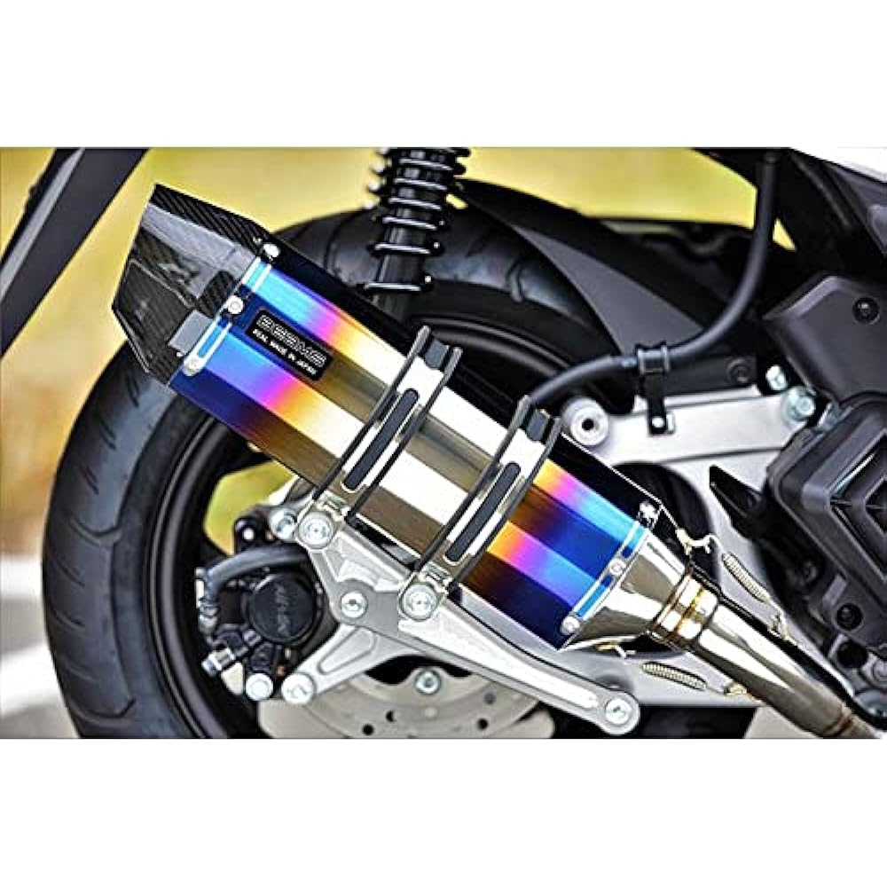 BEAMS Bike Muffler PCX160 21~2BK-KF47 CORSA-EVO2 Heat Titanium Silencer JMCA G196-65-001