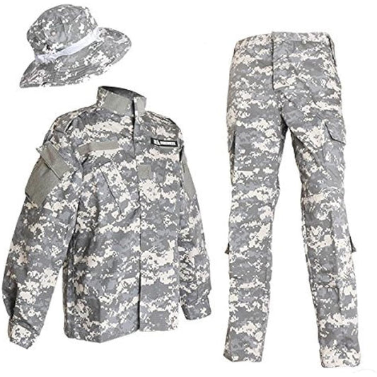 Camouflage top and bottom/booney hat set ACU US size S bdu-acu04-S [parallel import goods]