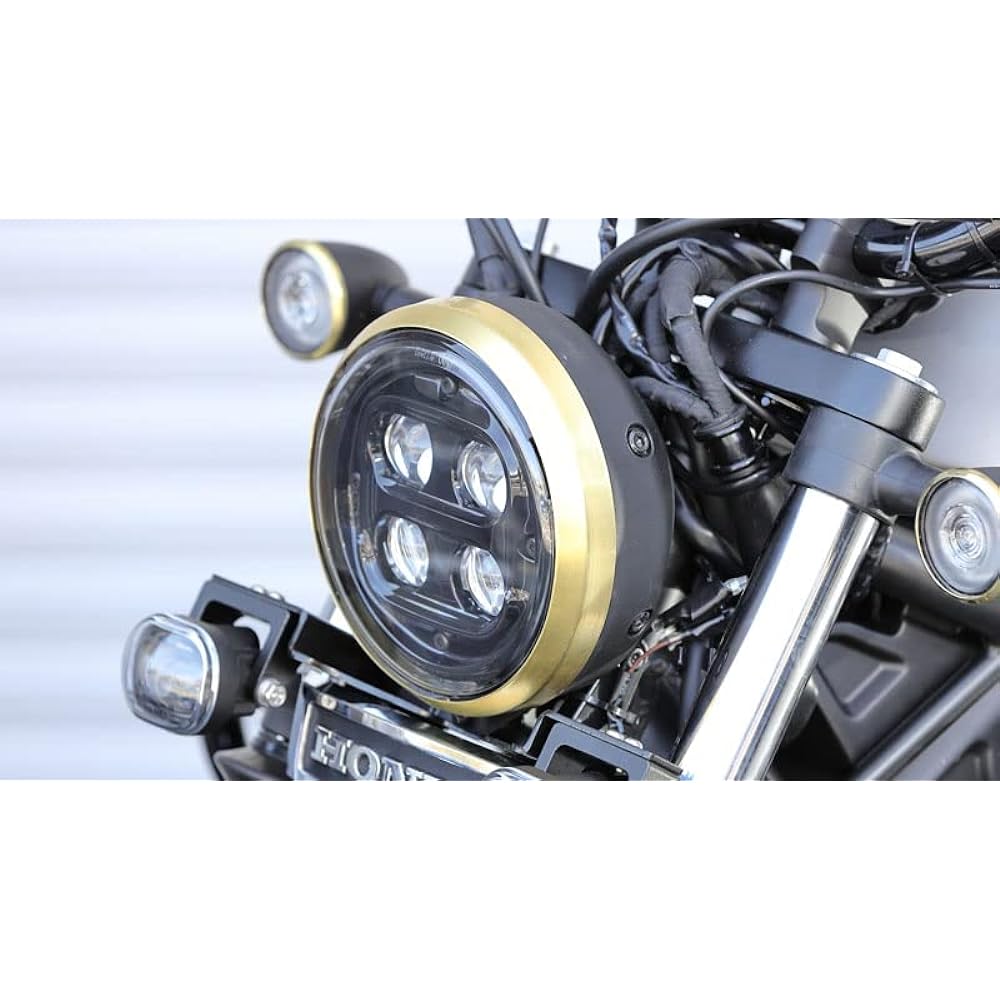 Kijima Motorcycle Bike Parts Headlight Rim Rebel 250/500 ('20) Brass (Brass) No Polishing HONDA 205-5132