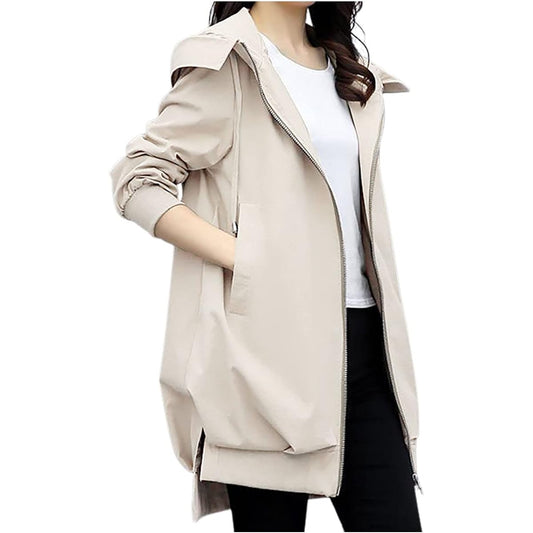 [Tunatch] Available in 4 colors, hooded outer jacket, coat, outerwear, casual, spring, summer, autumn, women's