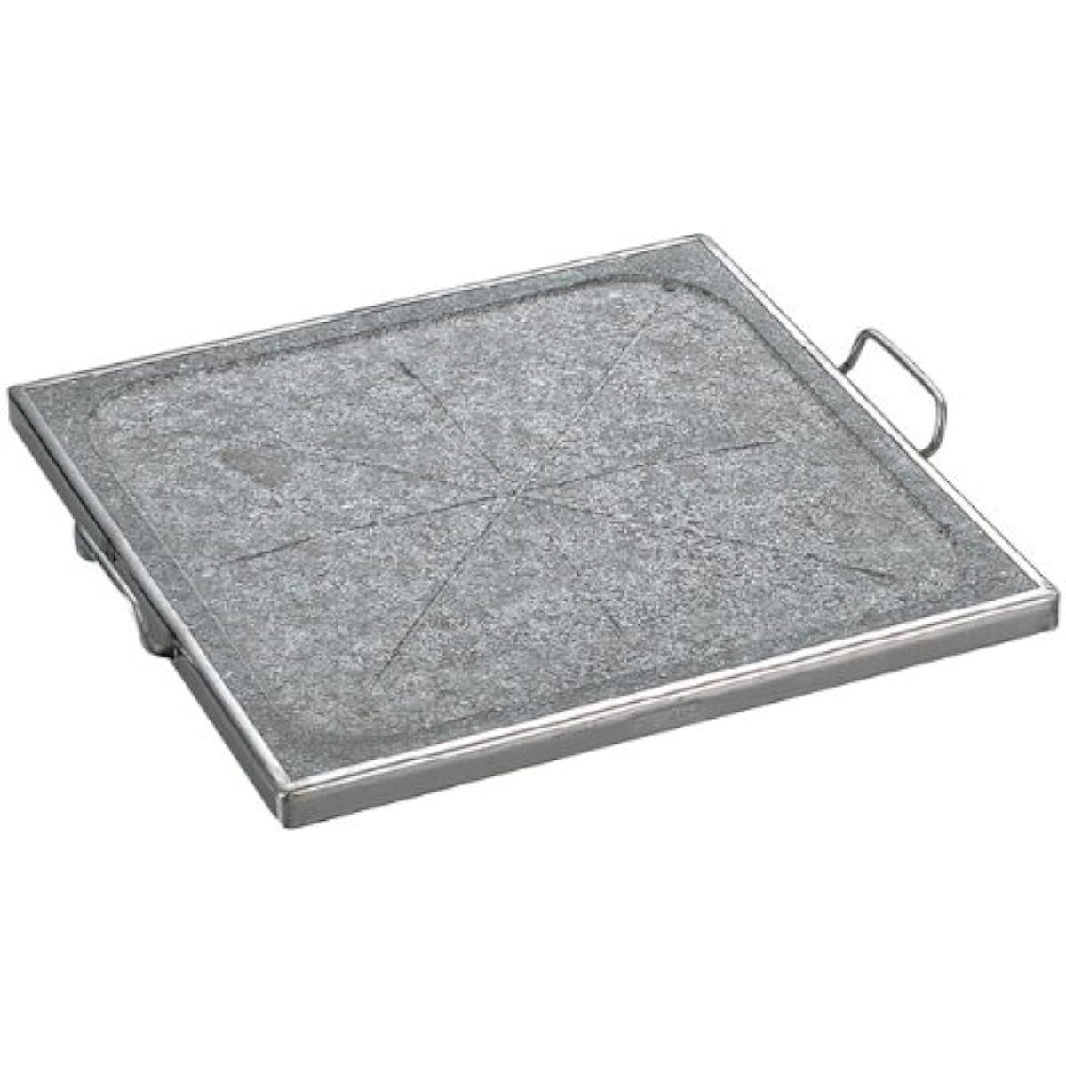EBM long water far infrared stone fired plate with square handle (350 x 350)
