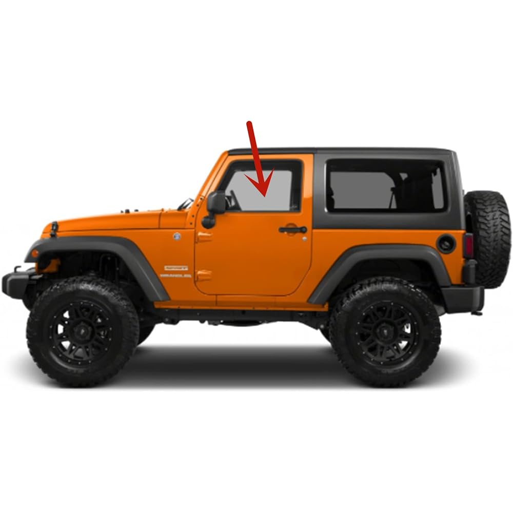 Ride seat left front door Window Door glass JEEP WRANGLER 2007-2017 Model/Wrangler JK 2018 model