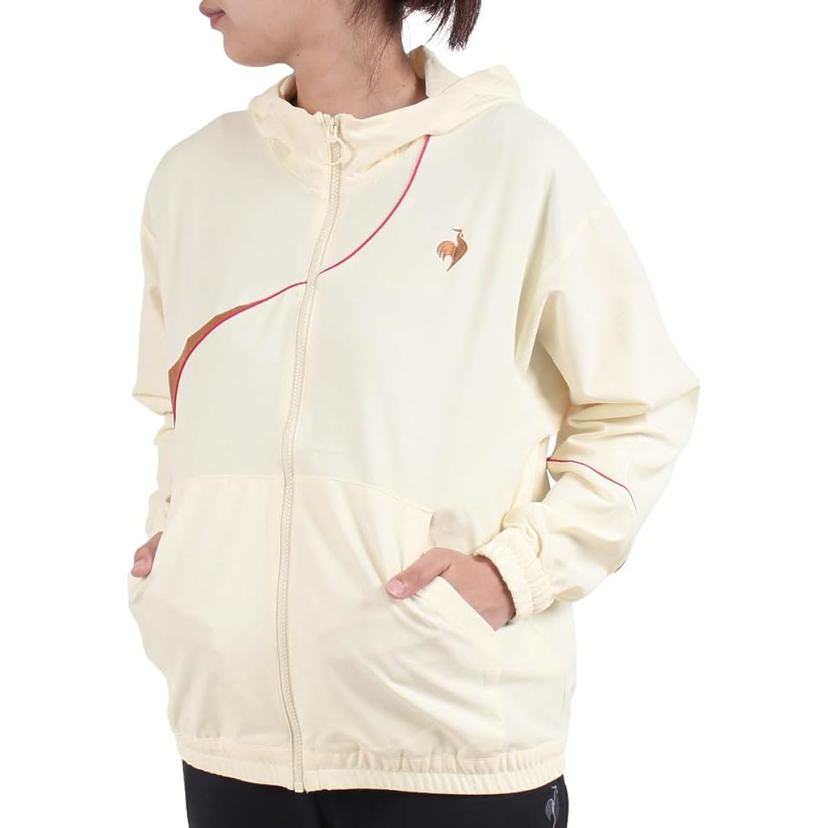 [Le Coq Sportif] LCS Plume Jacket, Sweat Absorbent, Stretch, Shape Stable, Skin Dry, Women's