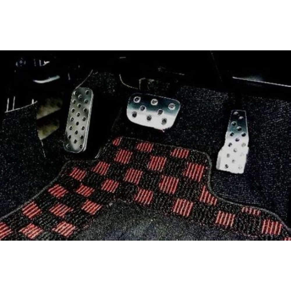 Daihatsu Copen L880K AT Dedicated Design Aluminum Pedal Set + KTC Short Stubby Driver Cloth No. 2