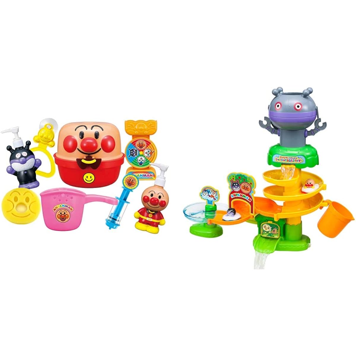 AGATSUMA Anpanman Fun! Bath Set & Anpanman and Dadandan Jabba Jaba Bath Slider [Set Purchase]